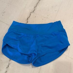 Lululemon Athletica Vibrant Blue Athletic Shorts